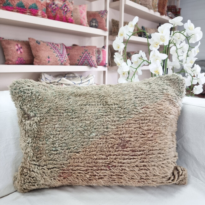 Moroccan Pillow Champagne Green
