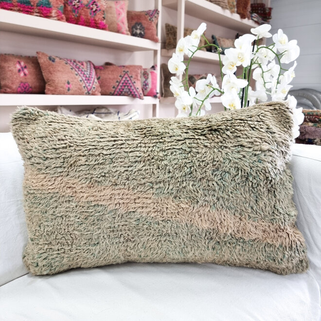 Moroccan Pillow Champagne Green