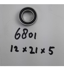 BE-6801-2RS lager, 12x21x5