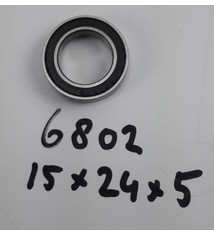 BE-6802-2RS lager, 15x24x5