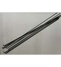 Spaak rvs zwart plain 2x294 (14g)