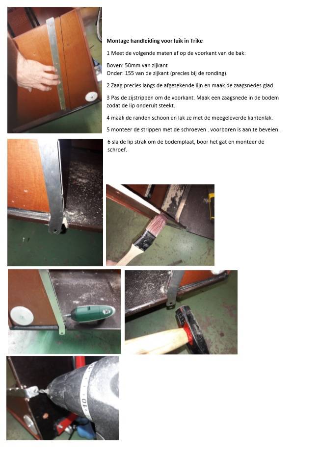 1,5mm en 1mm Luik voor Trike Bakfiets.nl