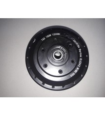 TX-MOT HULS rechts; Naafhuls TX motor met deksel zwart. Kabel rechts.