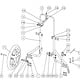 JP0030 Los wiel 5spaaks 12,5 inch Nylon op kogellagers