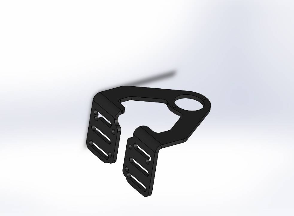 4mm JP1112 Mandbeugel voor AHS 1 1/8 met kabel doorvoer