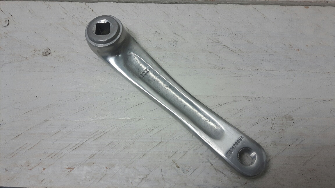 Crank Los links 170mm zilver