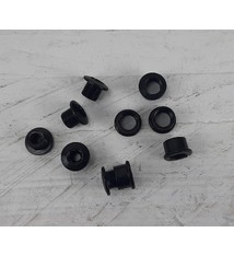 CRA507; set van 5x Bladboutjes 5.5 tot 7mm zwart