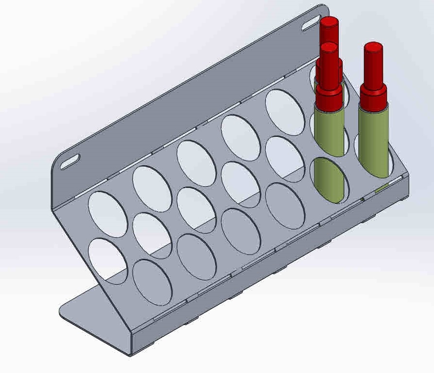 1,5mm GER148 houder voor 18 lakstiften 25 mm