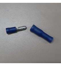 ELE schoen M+V4; Kabelschoentje mannetje en vrouwtje 4mm per set blauw