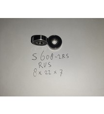 BE-S608-2RS lager, 8x22x7 - RVS