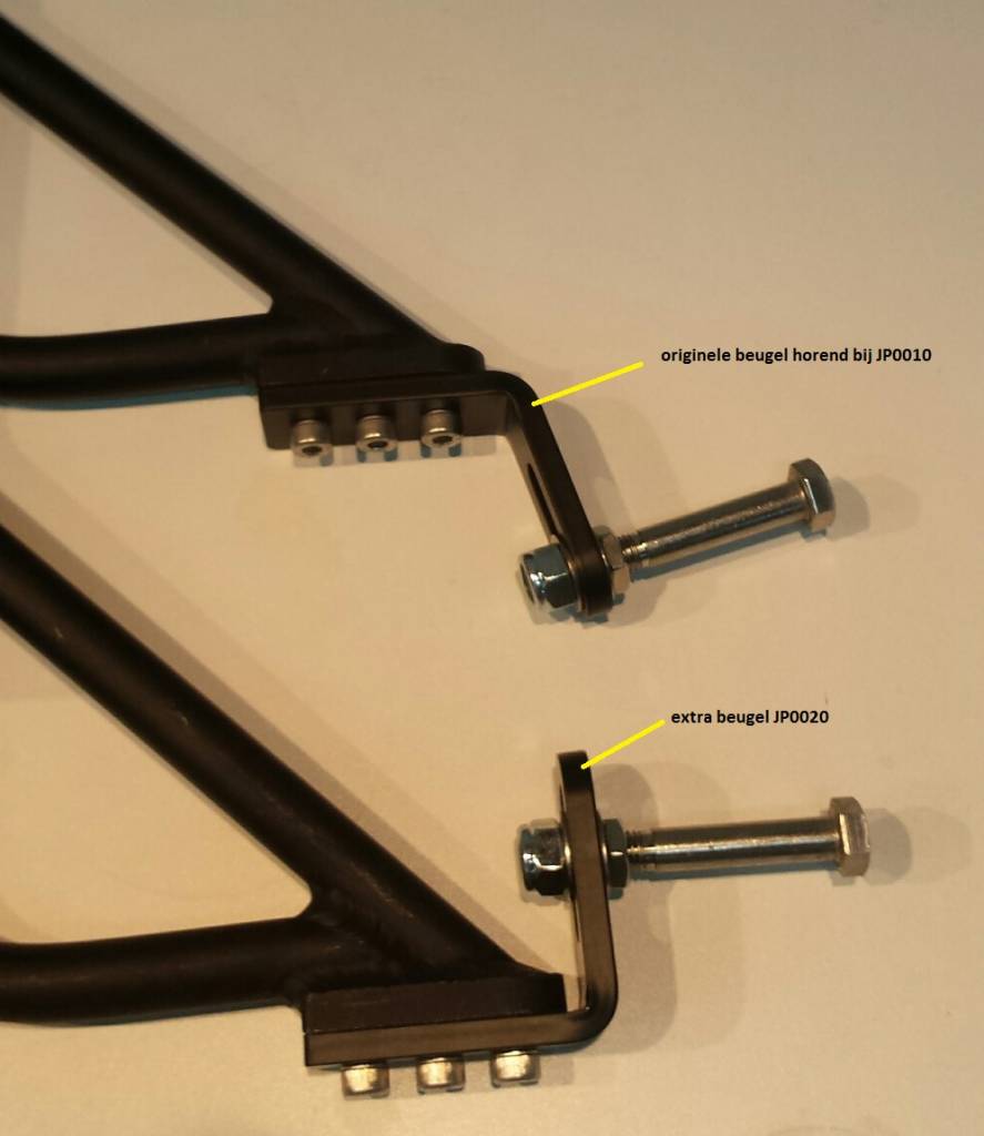 6mm JP0020 Haakse wielbeugels voor zijwielen