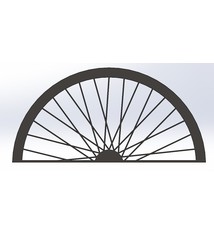 Tuin Ornament, Half wiel