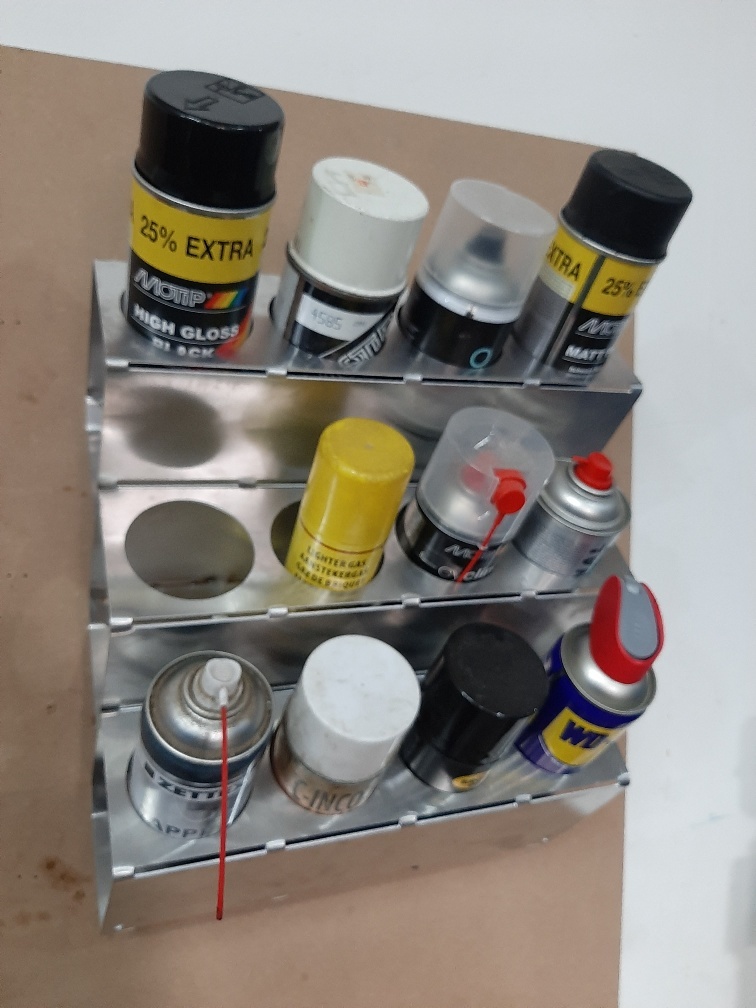 1,5mm GER304 Spuitbushouder 4 bussen 70 mm  muurmontage