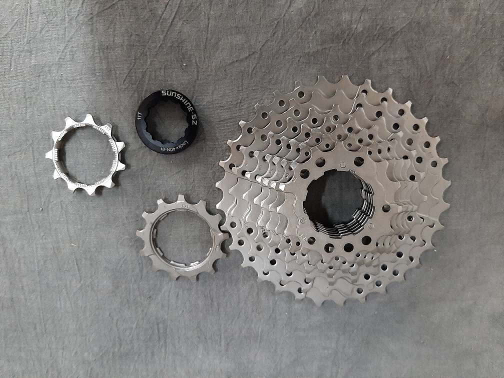 Cassette 9 speed opsteek voor Shimano of Sram