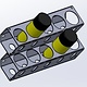 1,5mm GER335 Spuitbushouder 5 bussen 55 mm  muurmontage