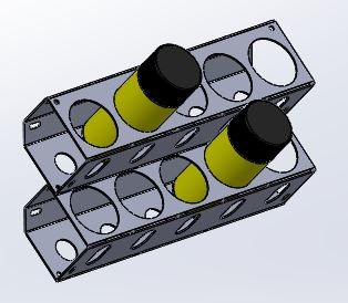 jp GER335 Spuitbushouder 5 bussen 55 mm  muurmontage