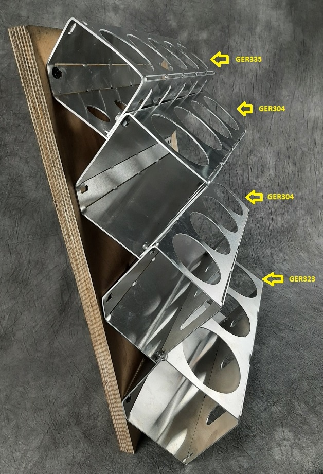 1,5mm GER316 spuitbus toren 4 delig