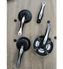 jp Crankstel voor Tandem 4 delig, 2x33t,1x22/32/44, 1x losse crank, Miranda 170mm