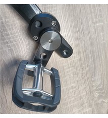 CRA Ex-Links-zwart; Crankverkorter met scharnier zwart