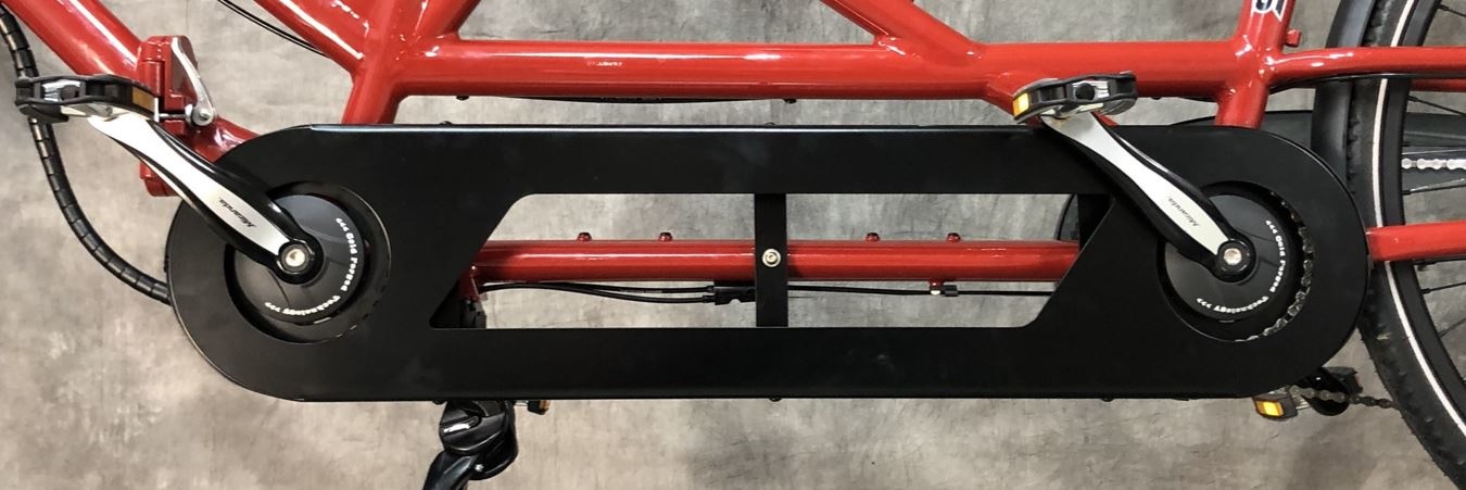 1,5mm KKS692 Kettingkast Tandem Alu zwart links inkl beugels
