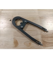 6mm JP1045 AHS 1 1/8 Beugel Klickfix voor kabels door de voorvork