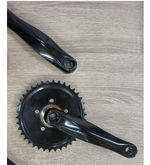 CRA-FF38 1blad; Crankset Freewheel 2 delig enkel blad