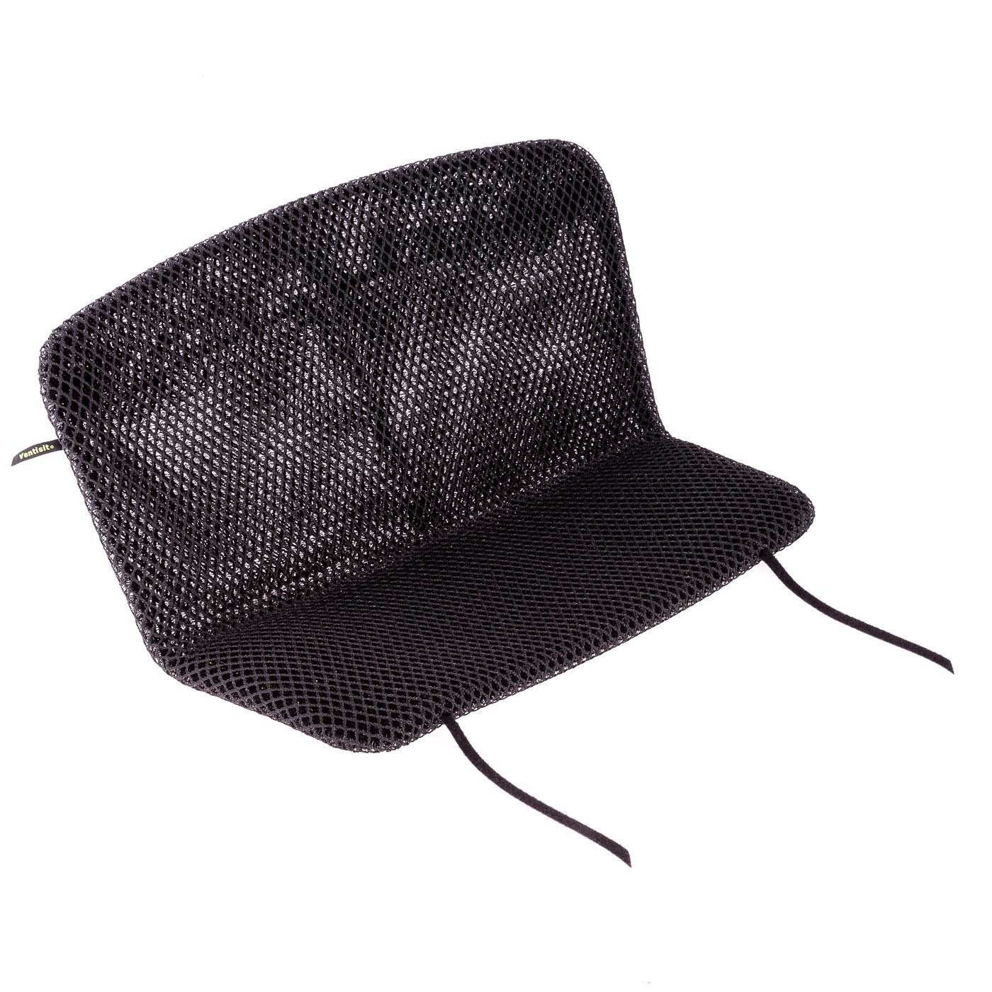 VS7412-K-dubbel; 55x51cm classic Cargobike seat /back (little round shape at the top) with 2 velcro straps