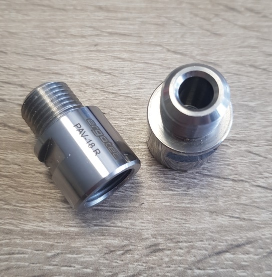 PED18- Pedaalas verlengstuk 18mm Links en Rechts