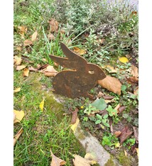 Konijn; Tuinornament Konijn met pen