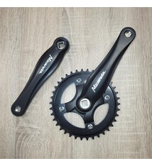 CRA38M; Crankstel Miranda 38tands zwart