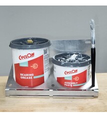 GER162; Vetbus houder voor 2 grote bussen tot 115mm