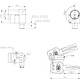 SLO10/11; Slotje met 2 sleutels 10mm pin, 11 mm lengte