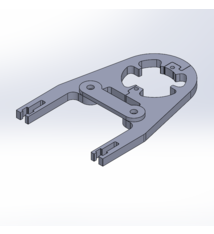 6mm JP1038 AHS 1 1/8 Beugel Klickfix kort voor kabels door en langs de vork