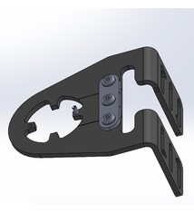 JP1118 Mandbeugel 1 1/8 voor kabels langs de vork