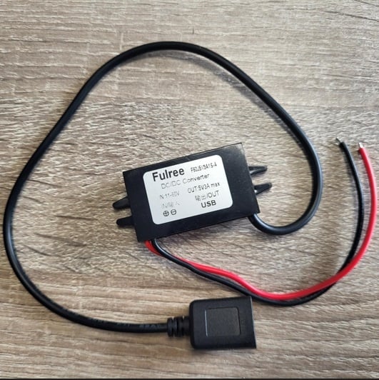 USB11-60; USB converter van gelijkstroom 11-60V naar 5V