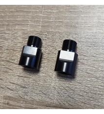 PED20ZW- Pedaalas verlengstuk 20mm Links en Rechts  zwart