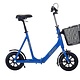 GO-ON 25.021: Loopfiets blauw luxe model (met mand, magneet en verstelbare zadelpen)