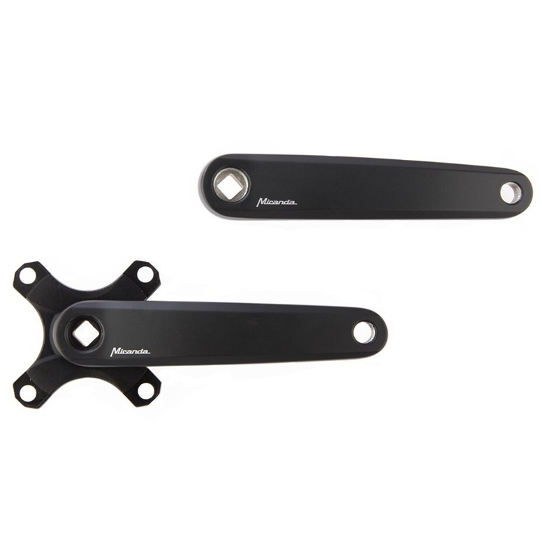 CRA170-104G; Crankstel Miranda 4 gaats 104mm voor gates of 2 tandwielen.