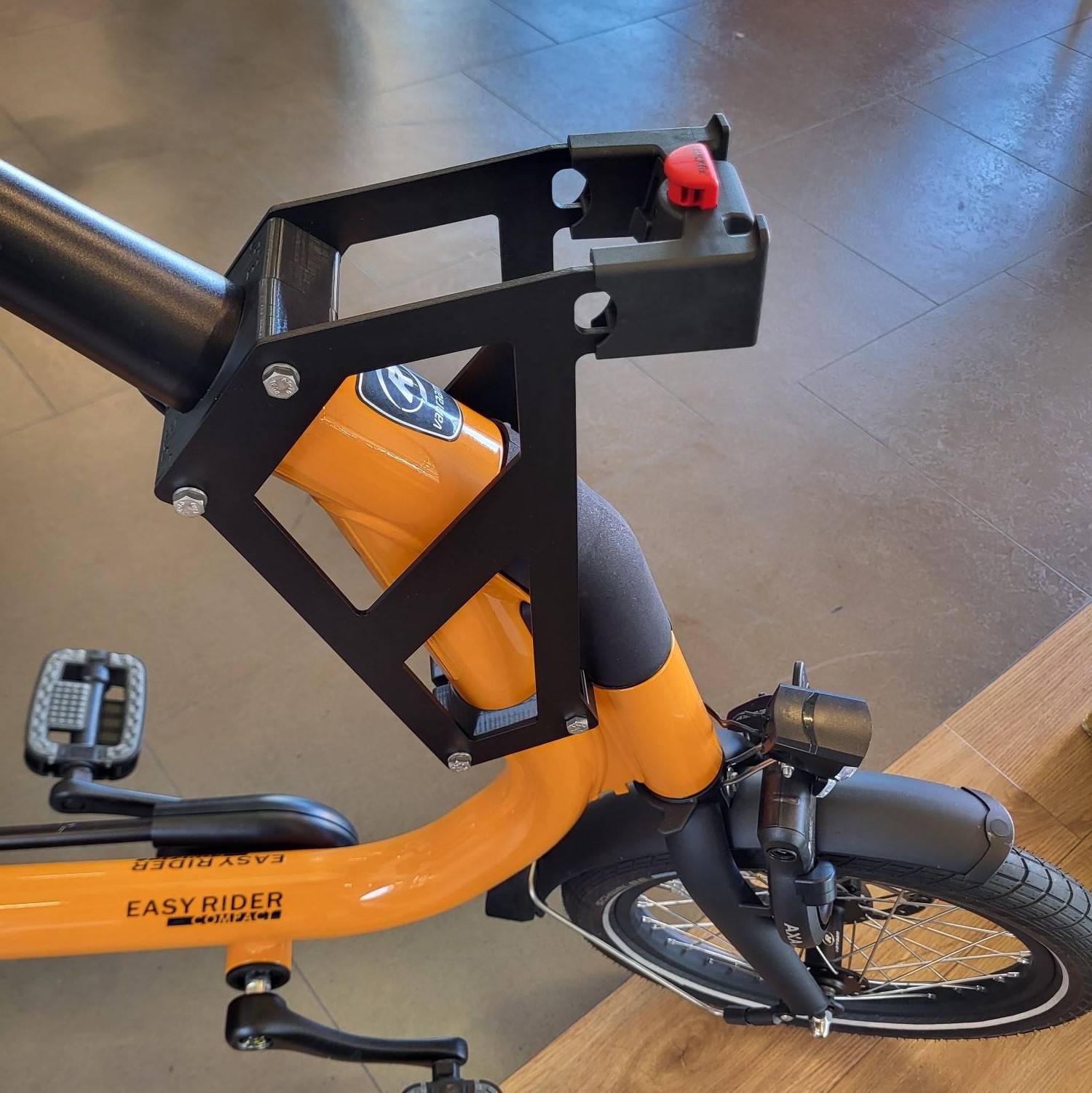 3mm JP7070; Klickfix houder op van Raam easyrider compact