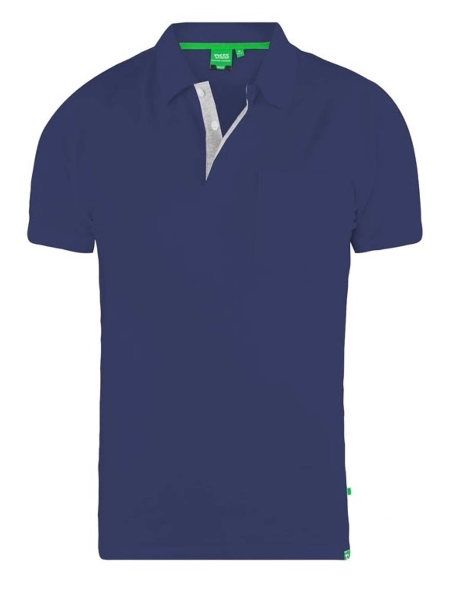 D-555 POLOSHIRT  met borstzak 'Grant' - navy