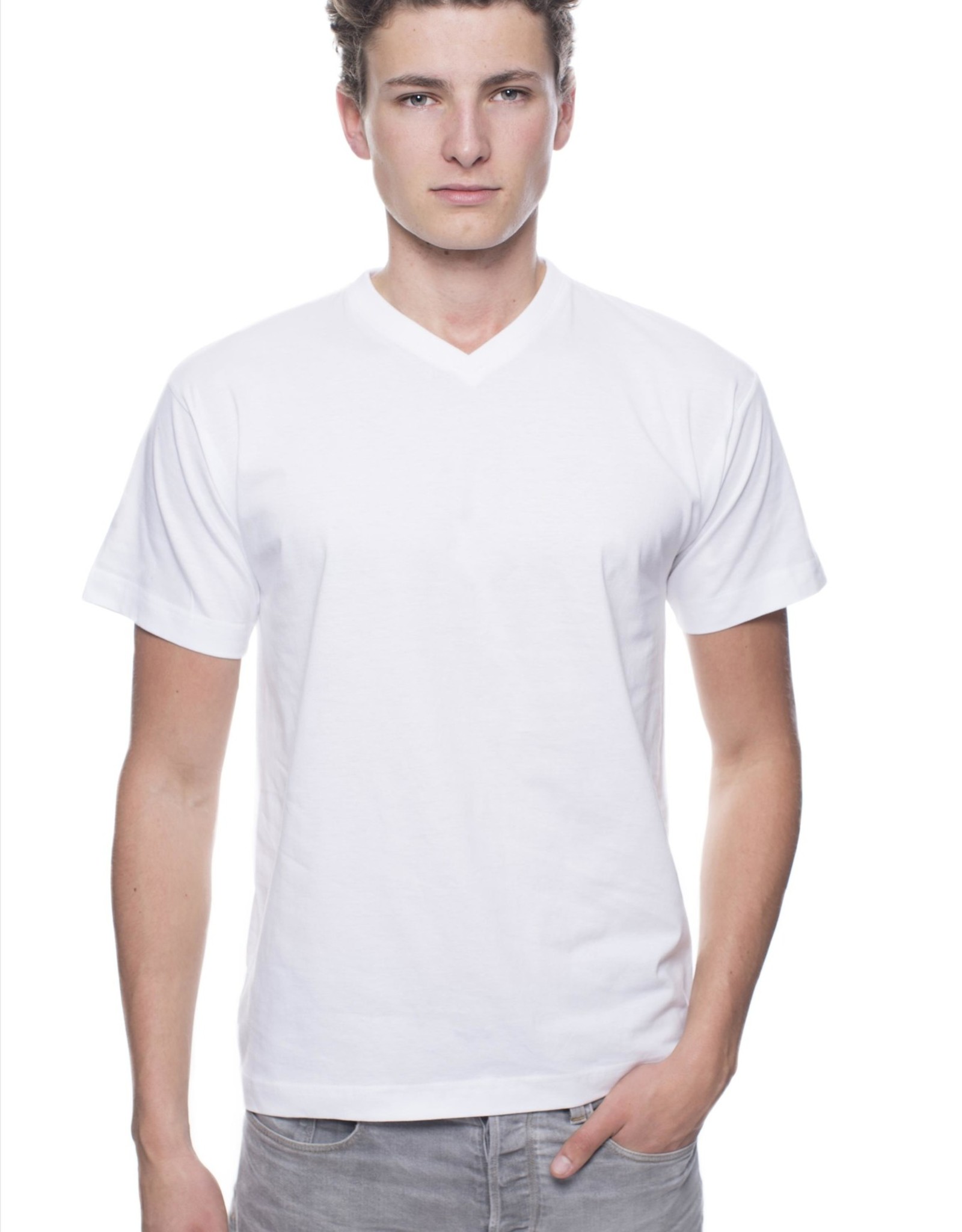 Logostar T-SHIRT basic V-hals zwart