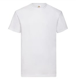 Fruit of the Loom T-SHIRT basic ronde hals 'Valueweight T' wit