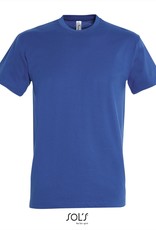 Sol's T-SHIRT basic ronde hals gekleurd 'Imperial' kobalt