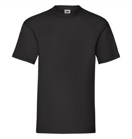 Fruit of the Loom T-SHIRT basic ronde hals 'Valueweight T' zwart