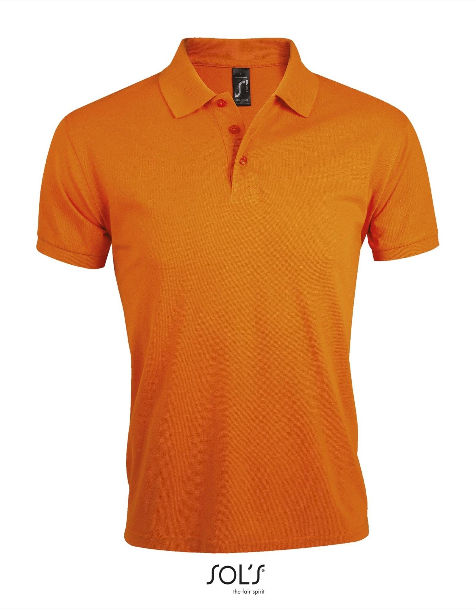 Sol's POLOSHIRT 'Prime' oranje