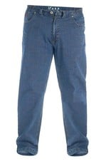 Duke London SPIJKERBROEK JEANS stretch met elastische taille blauw