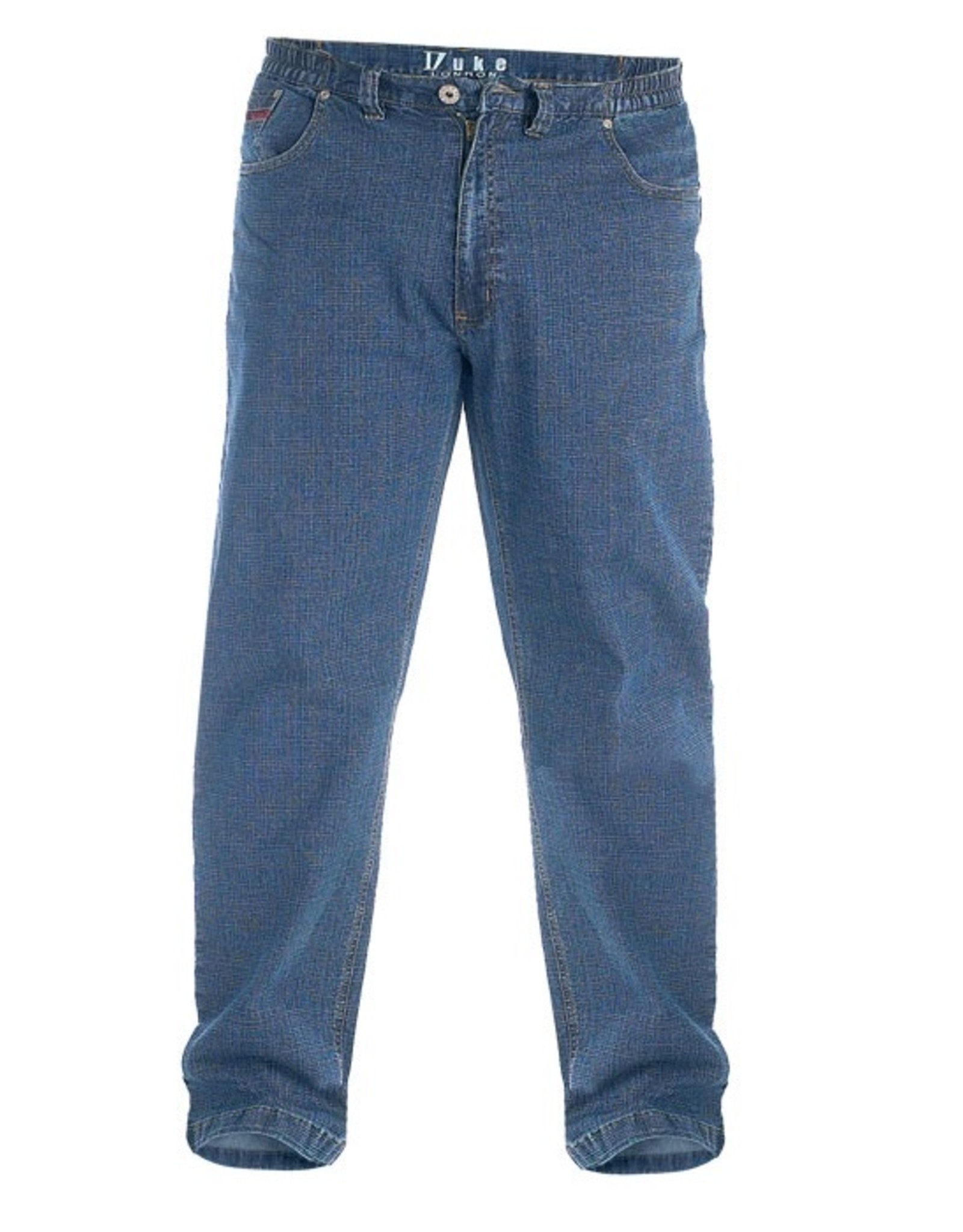 Duke London SPIJKERBROEK JEANS stretch met elastische taille blauw