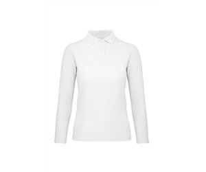 Witte dames 2025 polo lange mouw