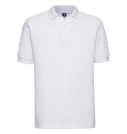 Russell Heavy POLOSHIRT polycotton wit