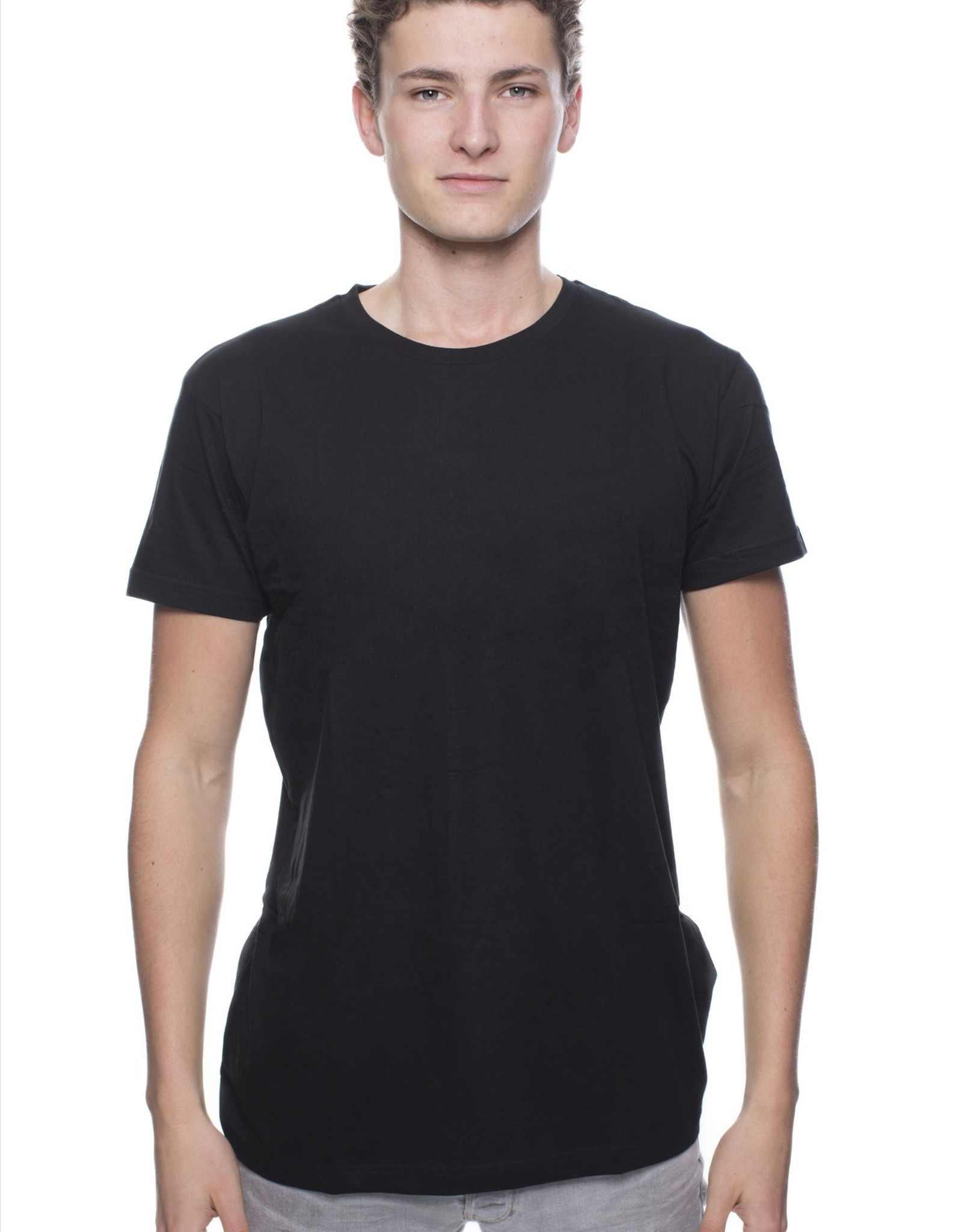 Logostar T-SHIRT basic extra lang zwart